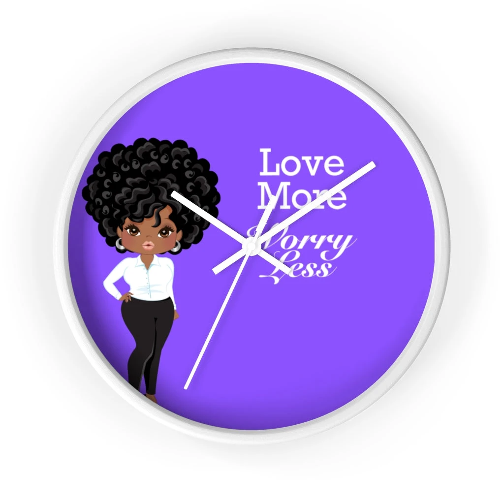 Wall clock - Love More Worry Less