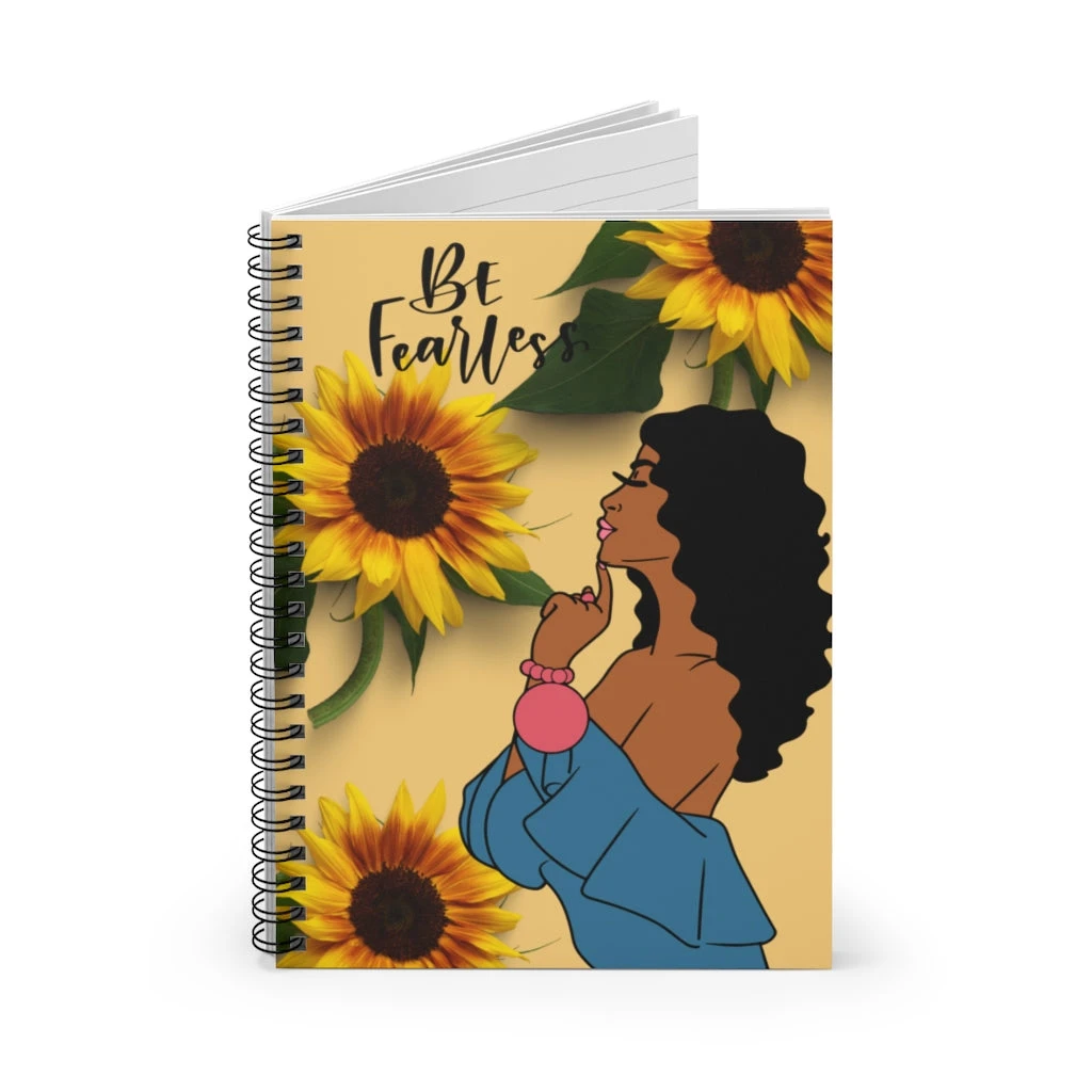 Spiral Notebook - Ruled Line - Be Fearless
