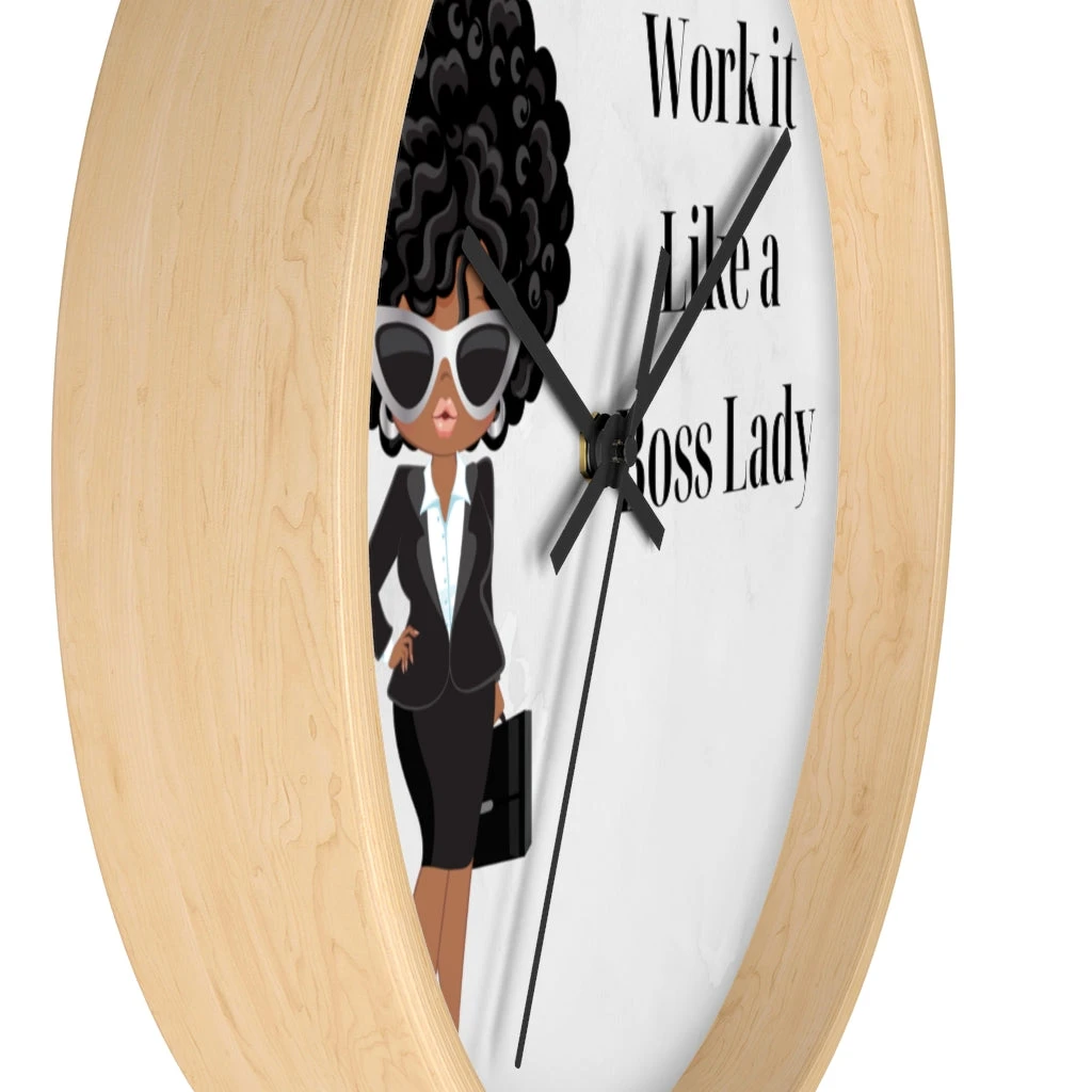 Wall clock - Work It Like A Boss Lady