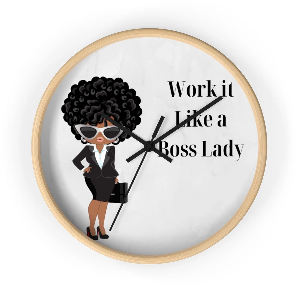 Wall clock - Work It Like A Boss Lady