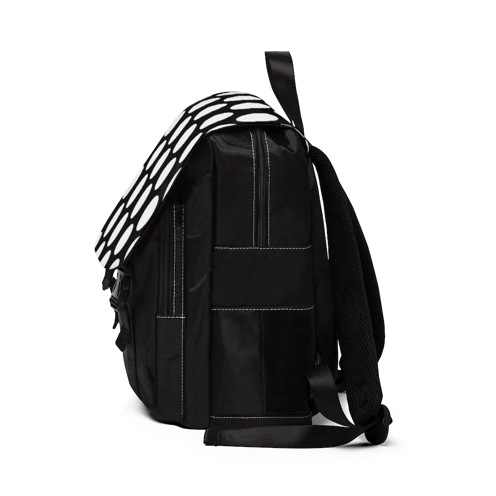 Polka Dots - Unisex Casual Shoulder Backpack