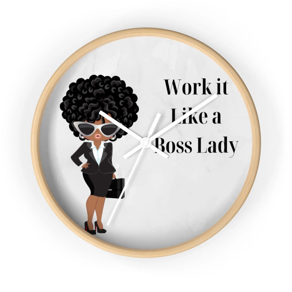 Wall clock - Work It Like A Boss Lady