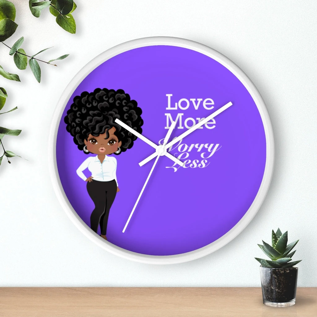 Wall clock - Love More Worry Less