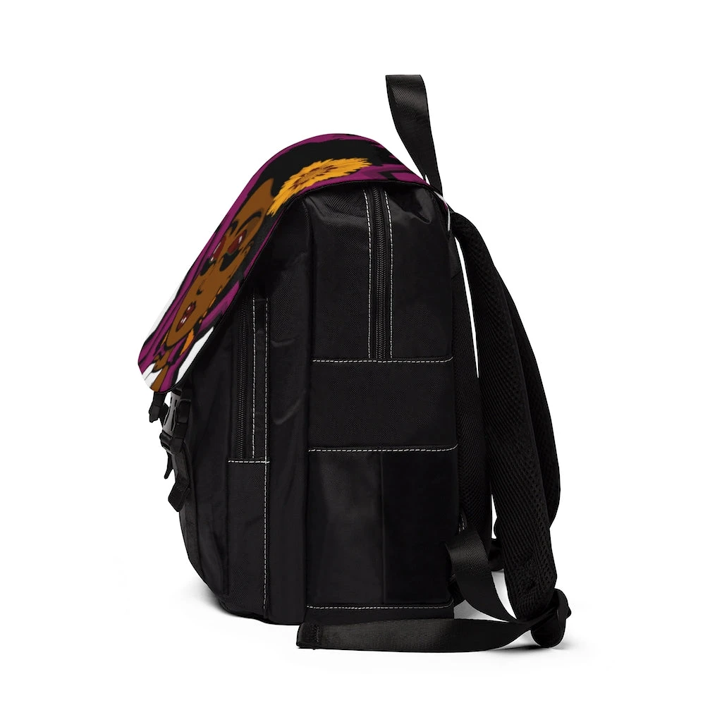 Unisex Casual Shoulder Backpack - Sophisticated Lady  - Tan
