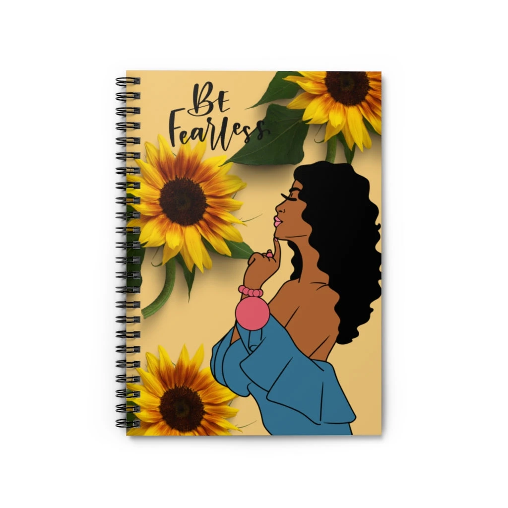 Spiral Notebook - Ruled Line - Be Fearless