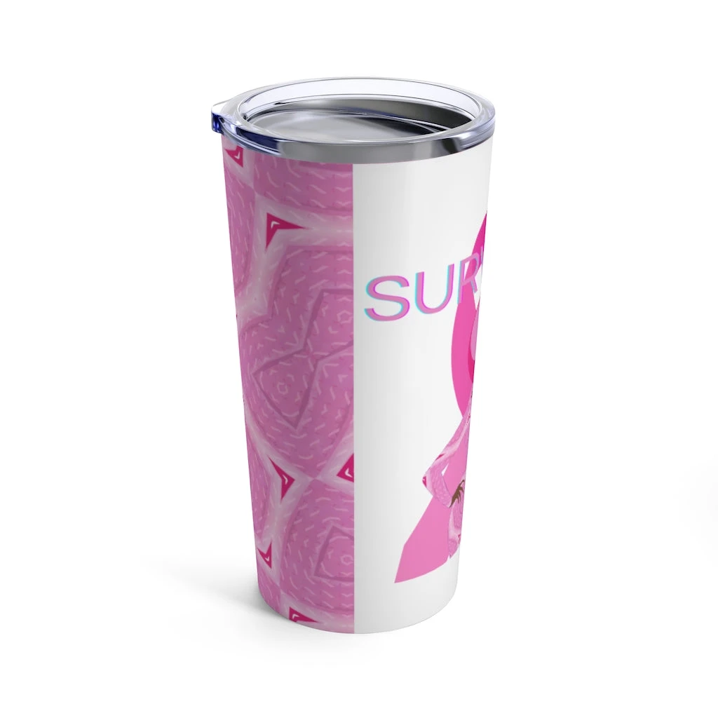 Tumbler 20oz - Breast Cancer Survivor