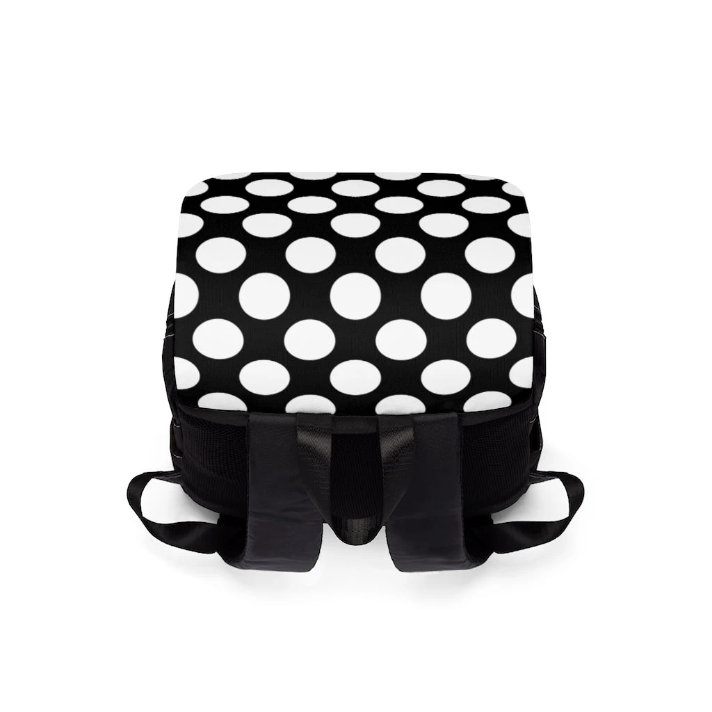 Polka Dots - Unisex Casual Shoulder Backpack
