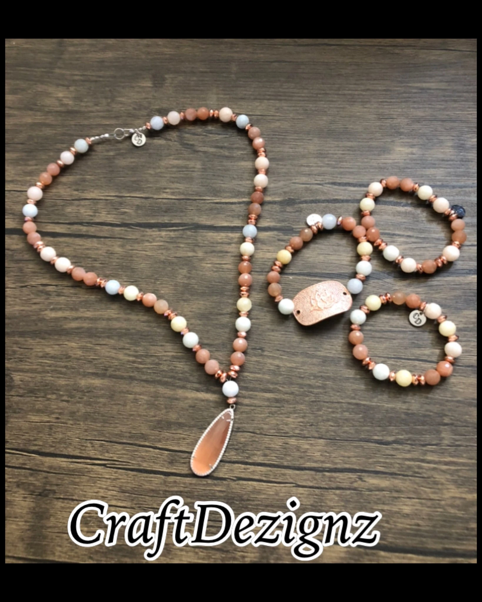 Rose Gold Necklace and Bracelets