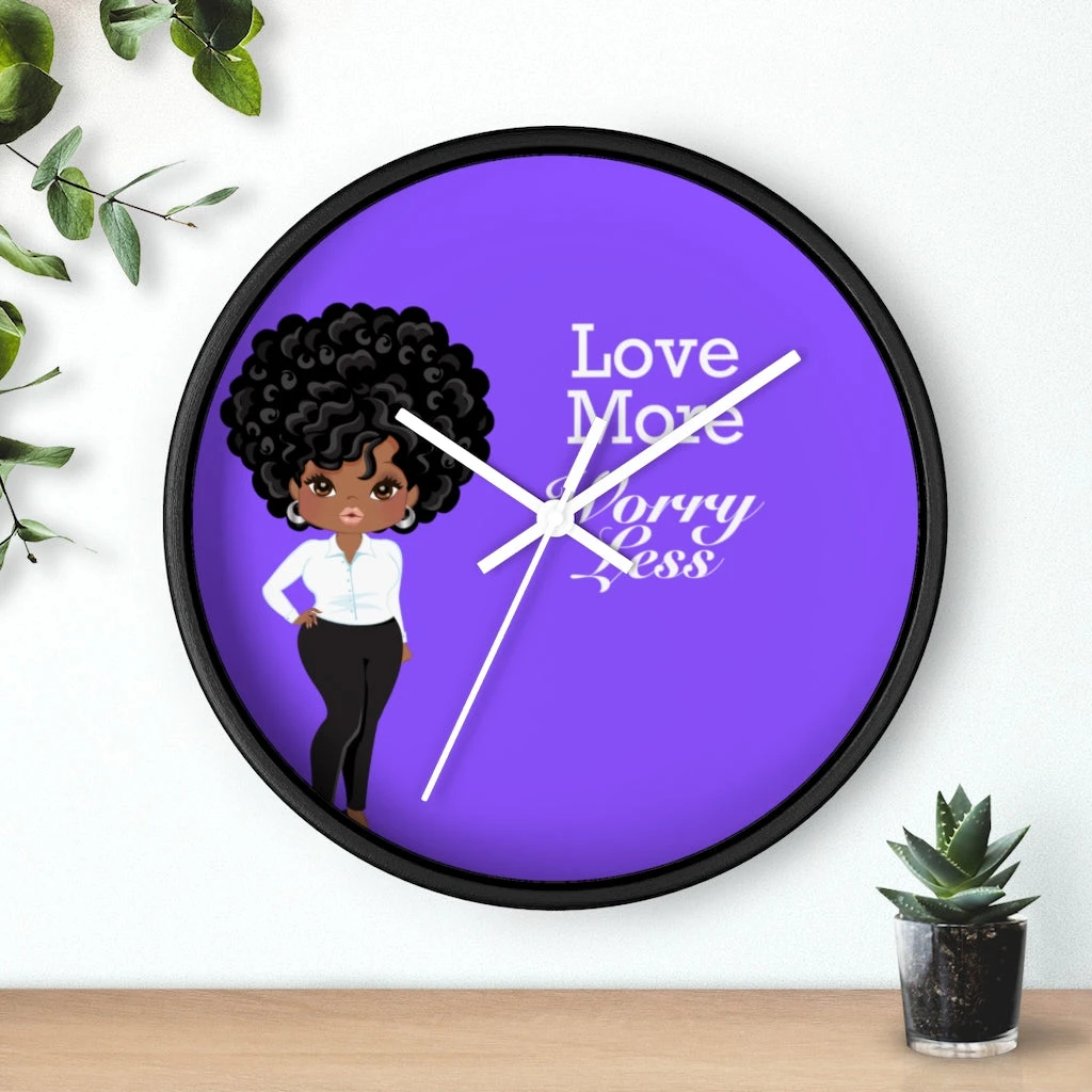 Wall clock - Love More Worry Less