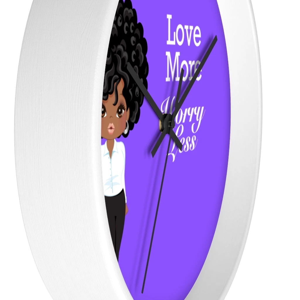 Wall clock - Love More Worry Less