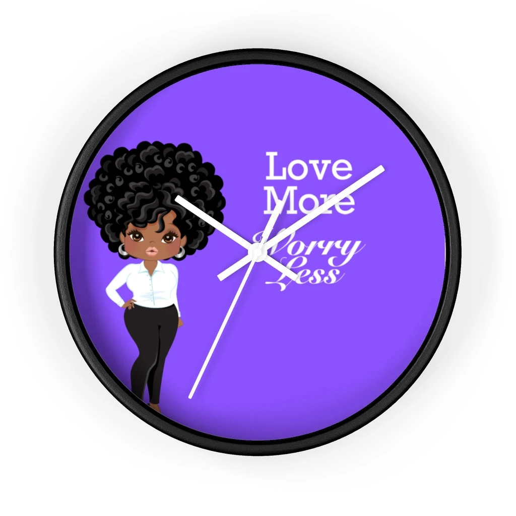 Wall clock - Love More Worry Less