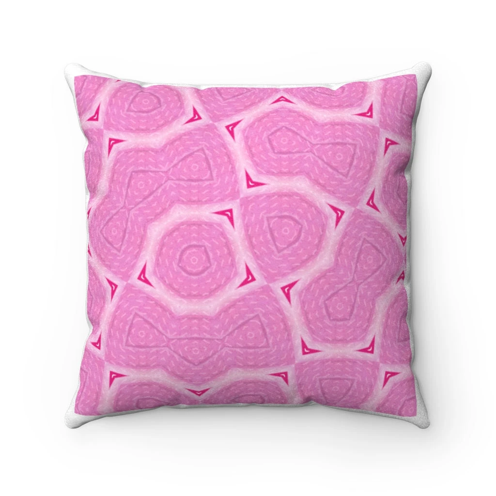 Faux Suede Square Pillow - Breast Cancer Survivor