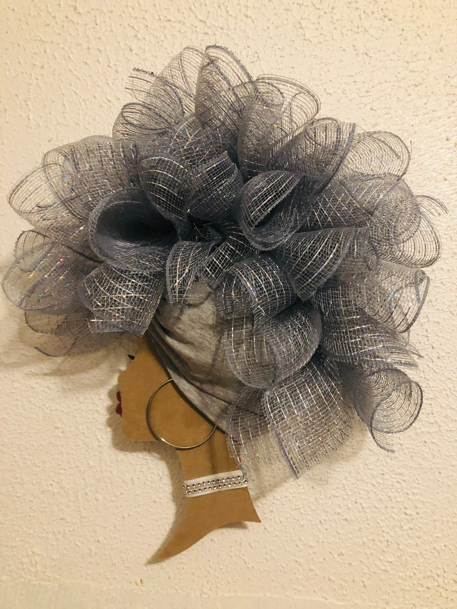 Simply Silver Elegant Diva Wreath Made to Order
