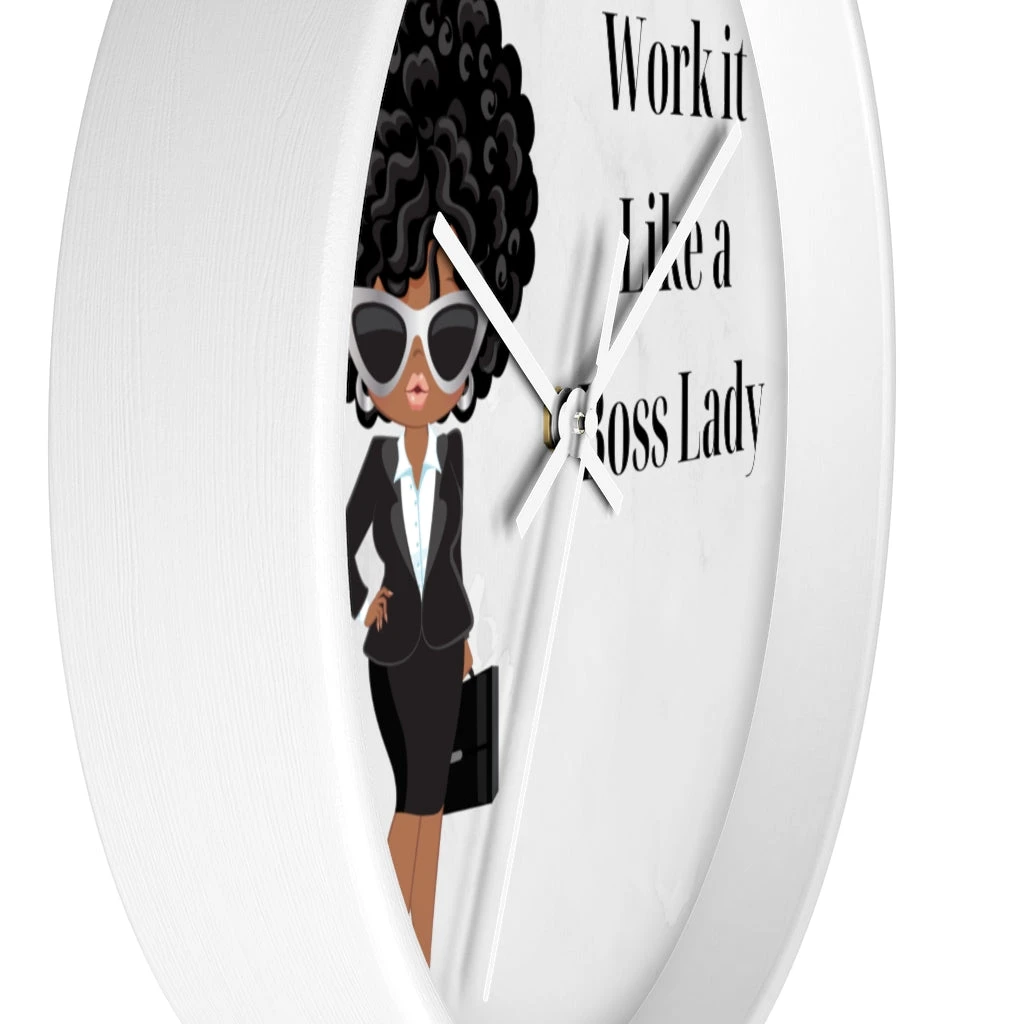 Wall clock - Work It Like A Boss Lady