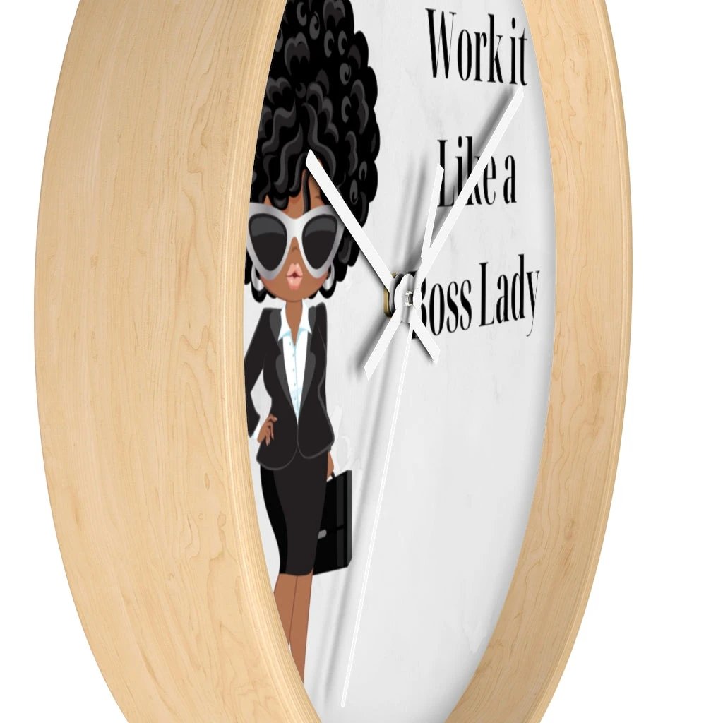Wall clock - Work It Like A Boss Lady