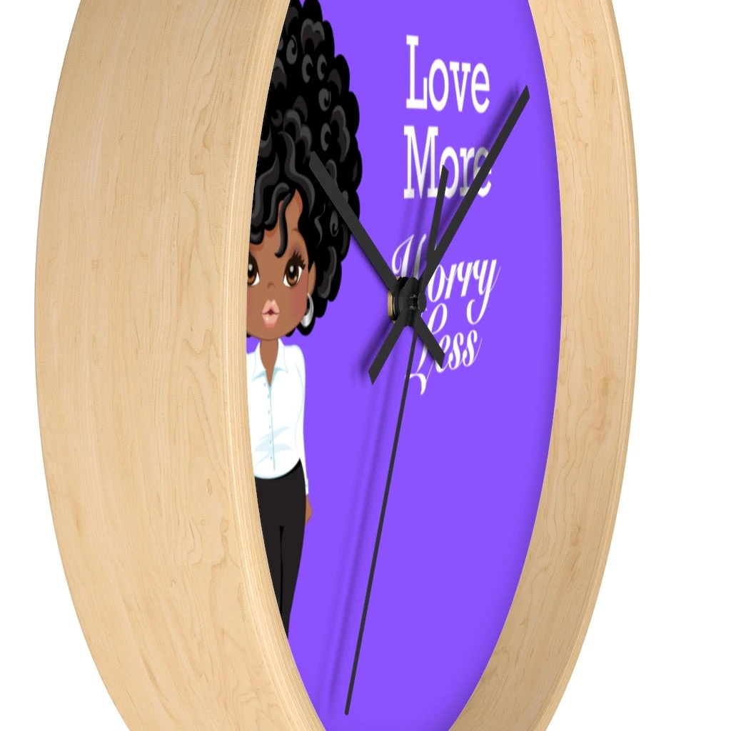 Wall clock - Love More Worry Less