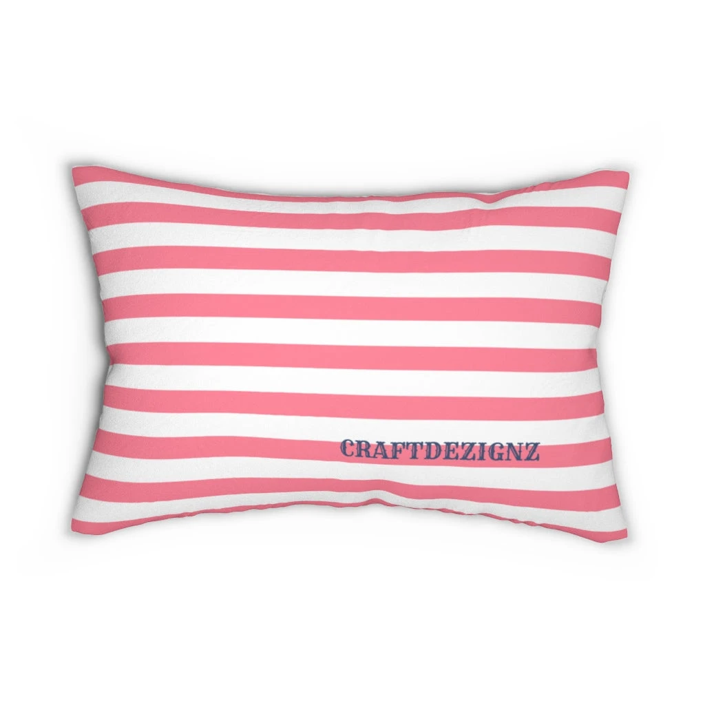 Spun Polyester Lumbar Pillow - Spring Flower