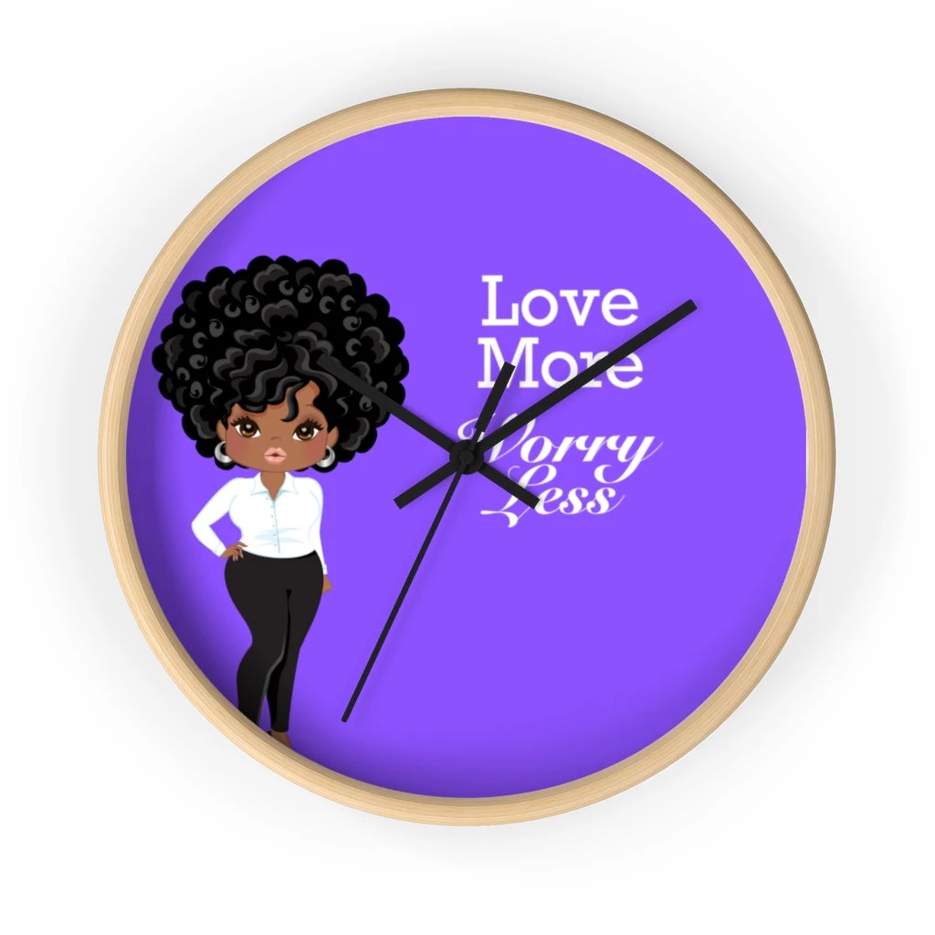 Wall clock - Love More Worry Less