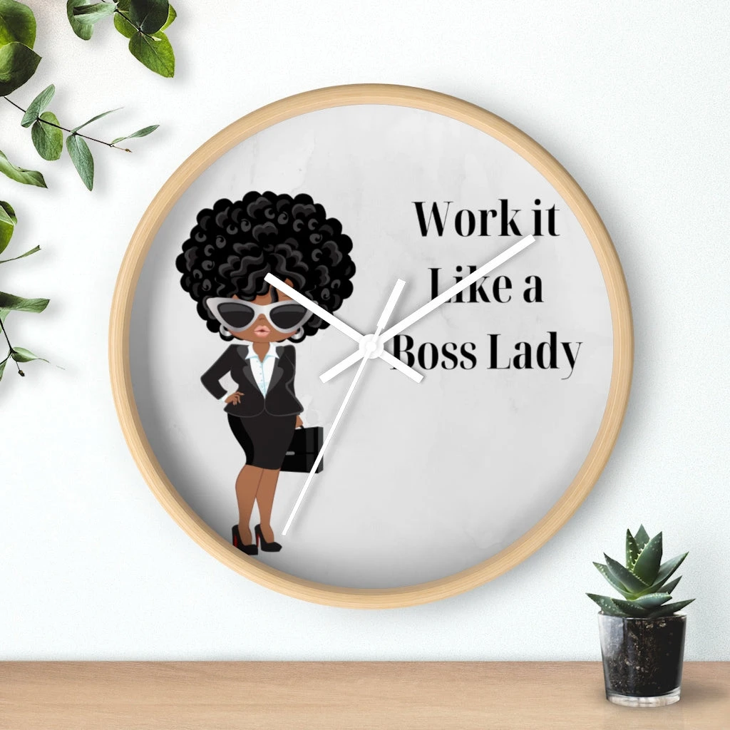 Wall clock - Work It Like A Boss Lady