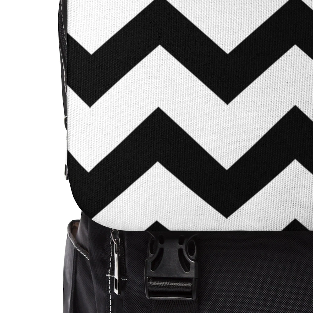 Unisex Casual Shoulder Backpack - Ziggy Zag