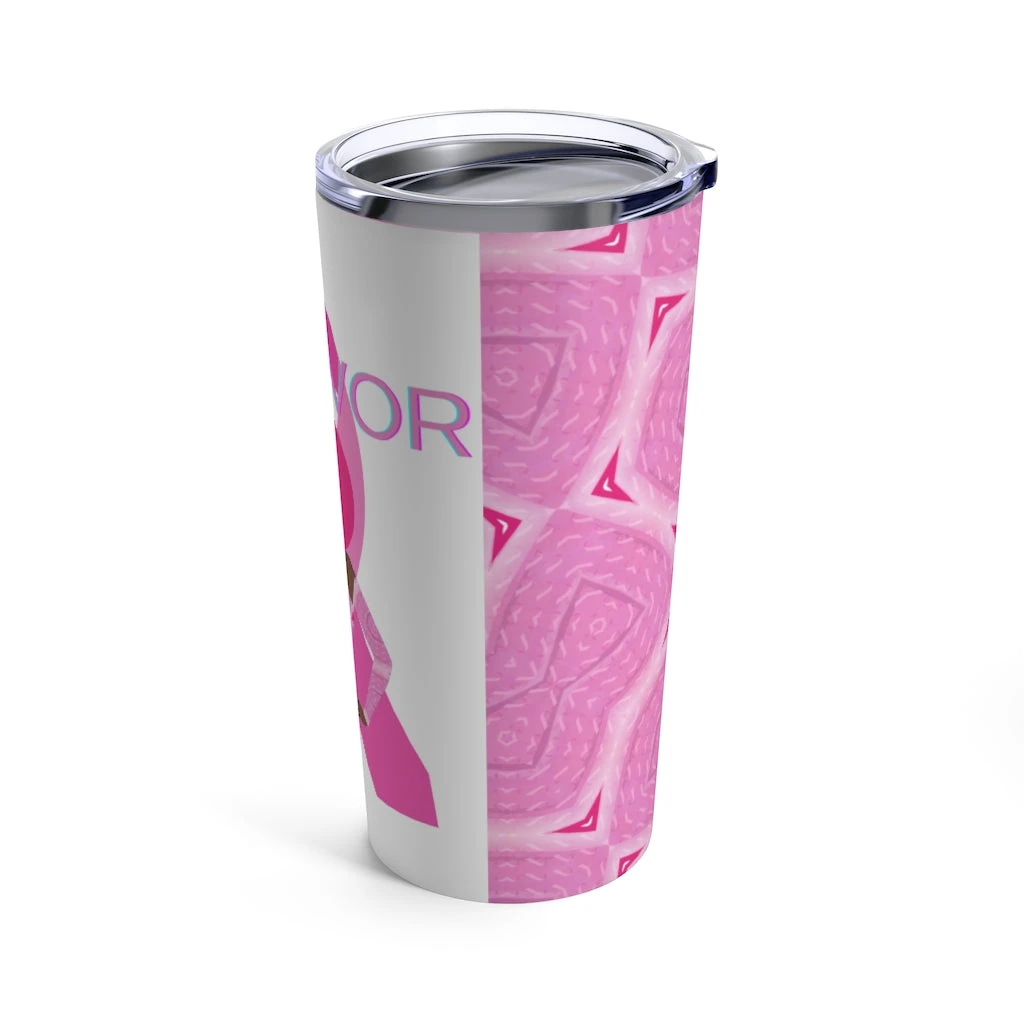 Tumbler 20oz - Breast Cancer Survivor