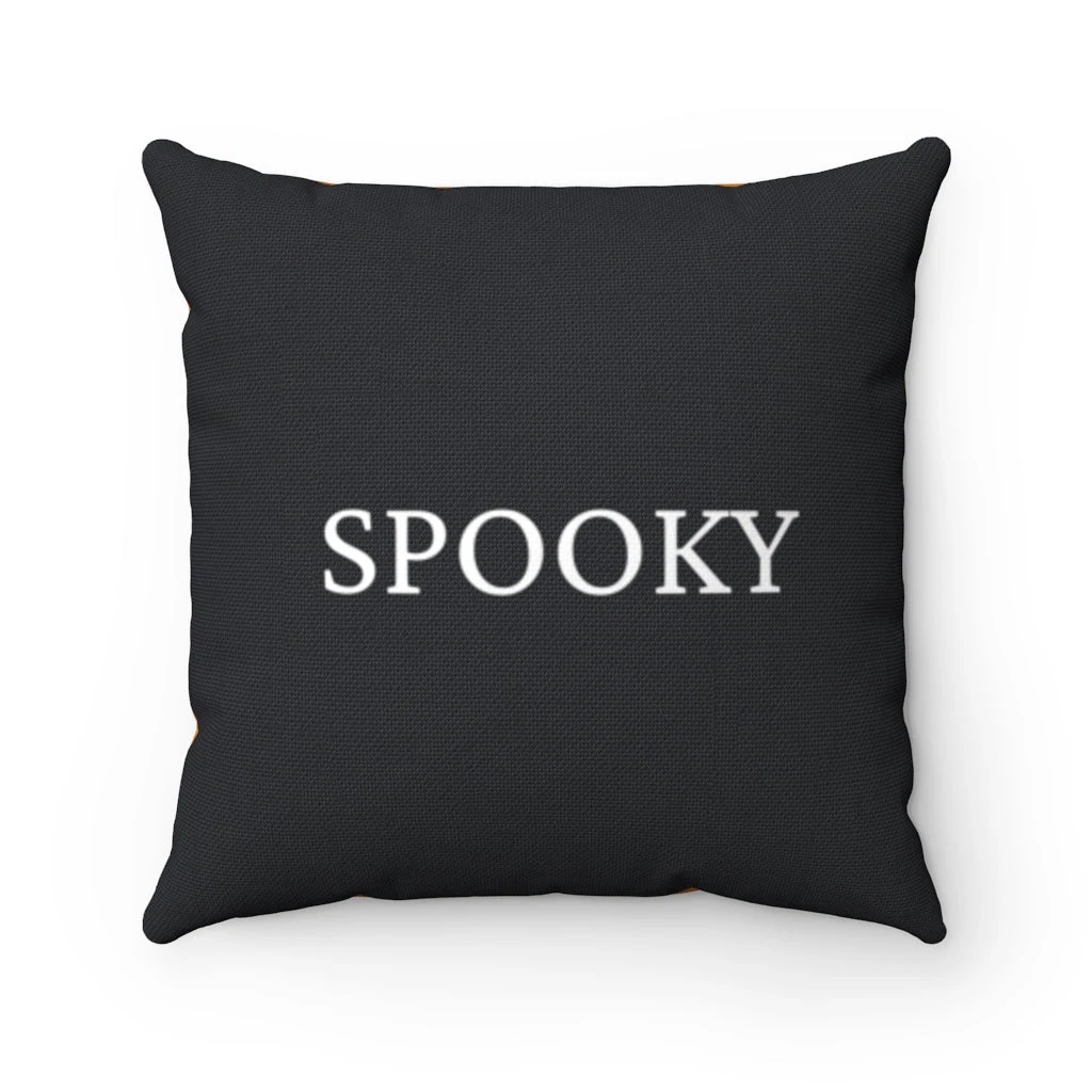 Spun Polyester Square Pillow Case - SPOOKY