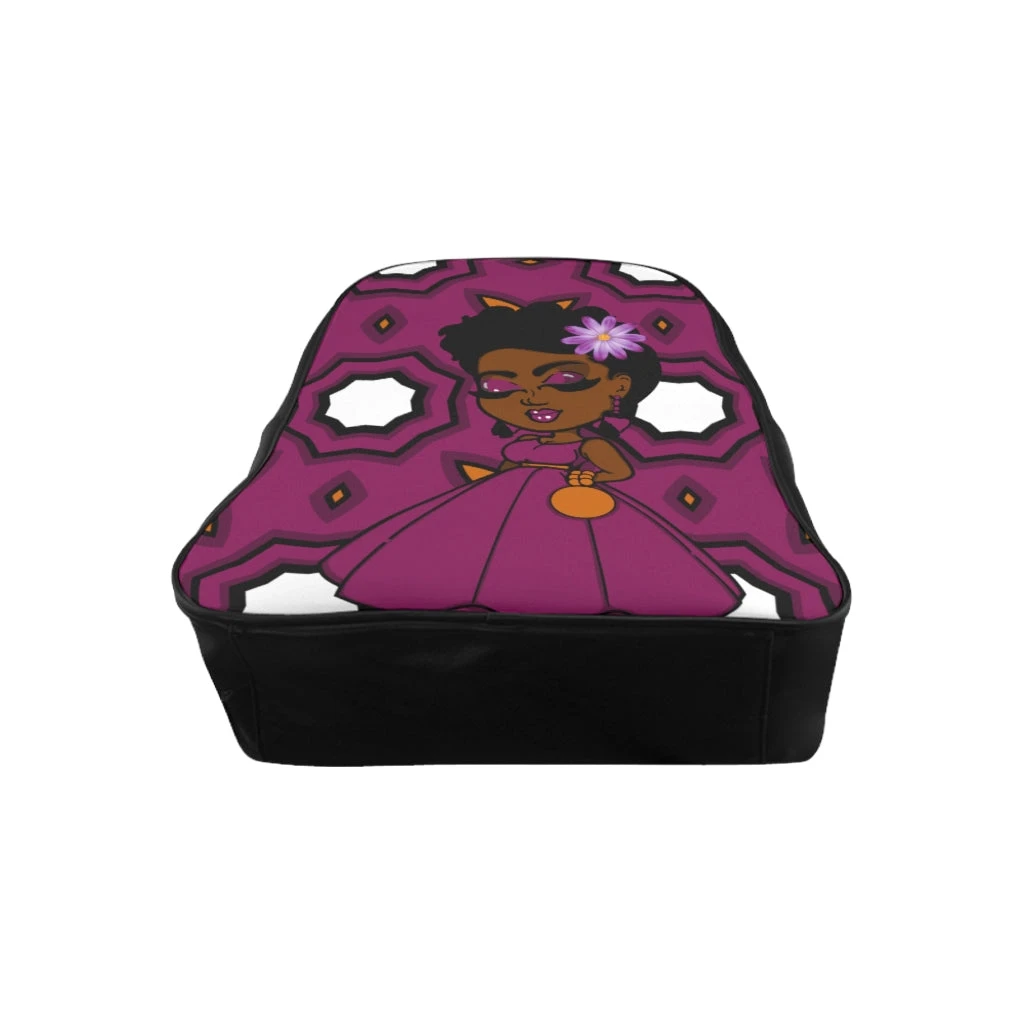 School Backpack -Sophisticated Lady - Purple