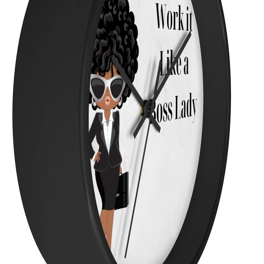 Wall clock - Work It Like A Boss Lady