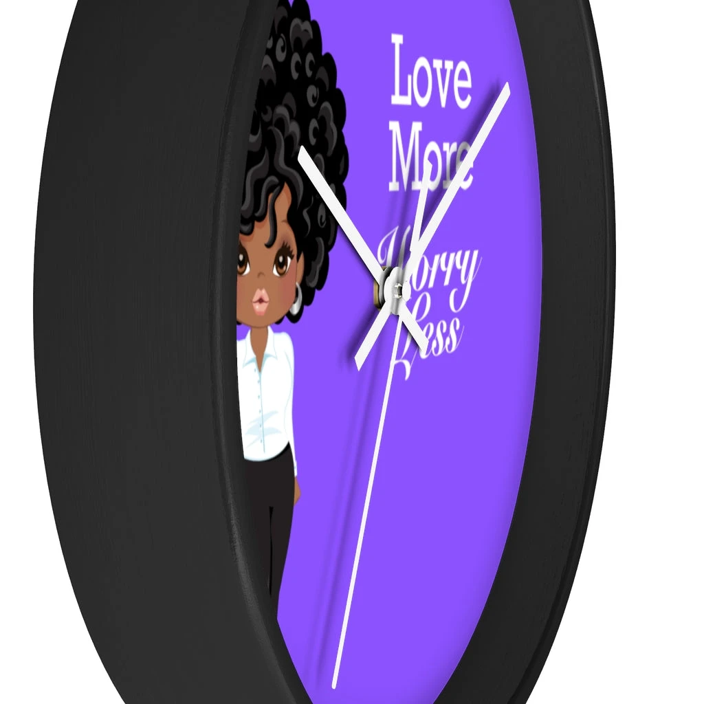 Wall clock - Love More Worry Less