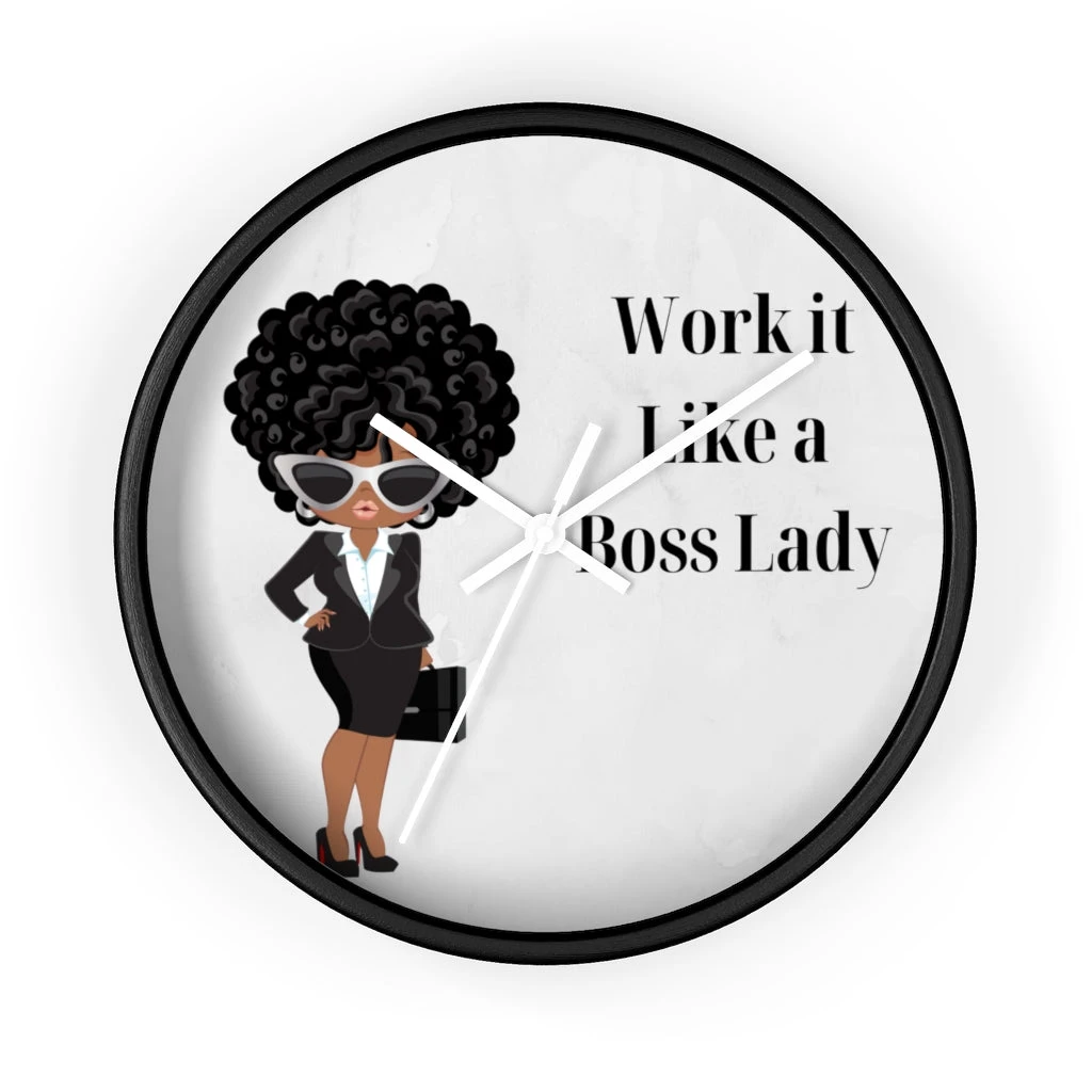 Wall clock - Work It Like A Boss Lady