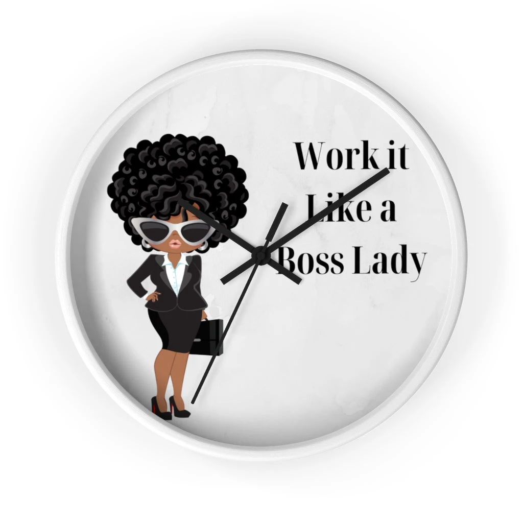 Wall clock - Work It Like A Boss Lady