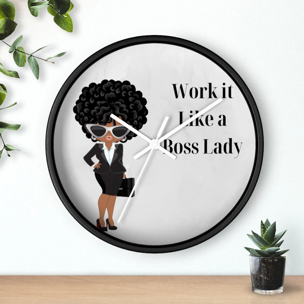 Wall clock - Work It Like A Boss Lady