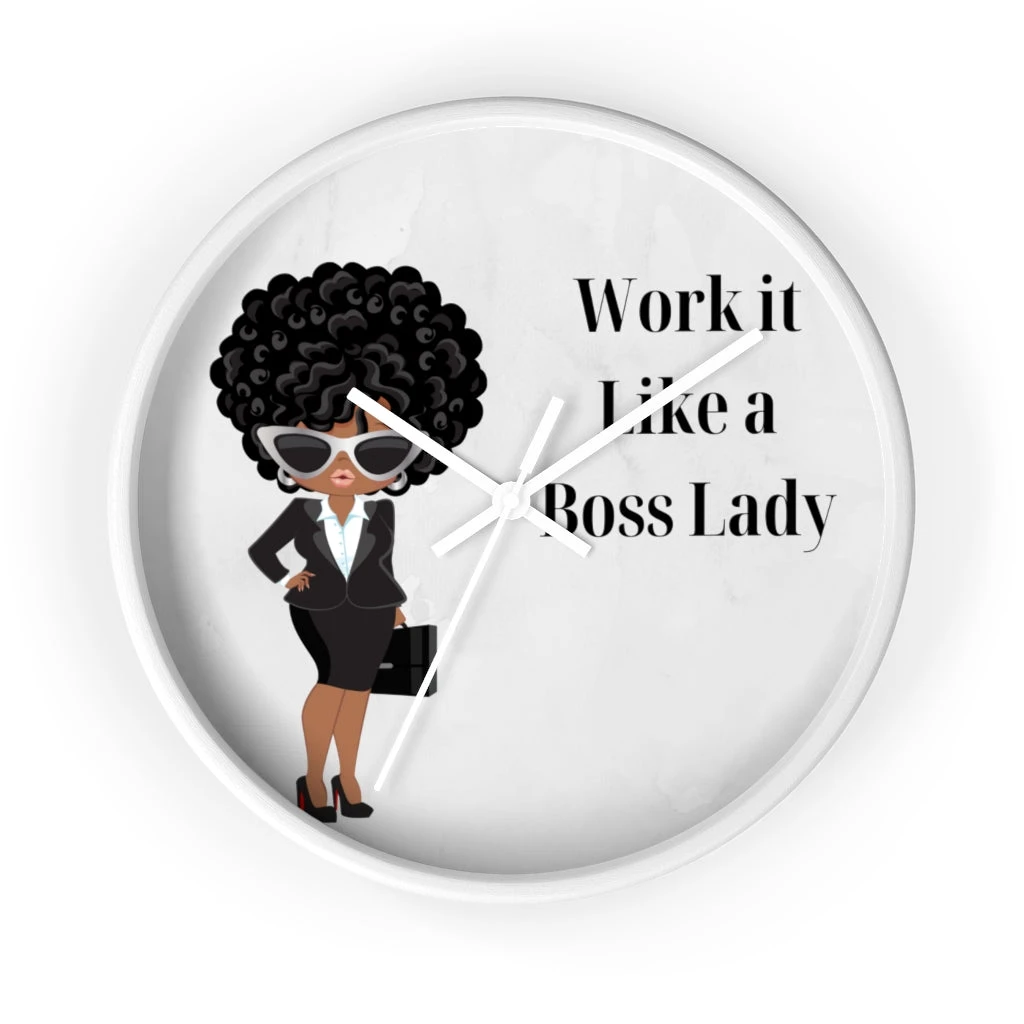 Wall clock - Work It Like A Boss Lady