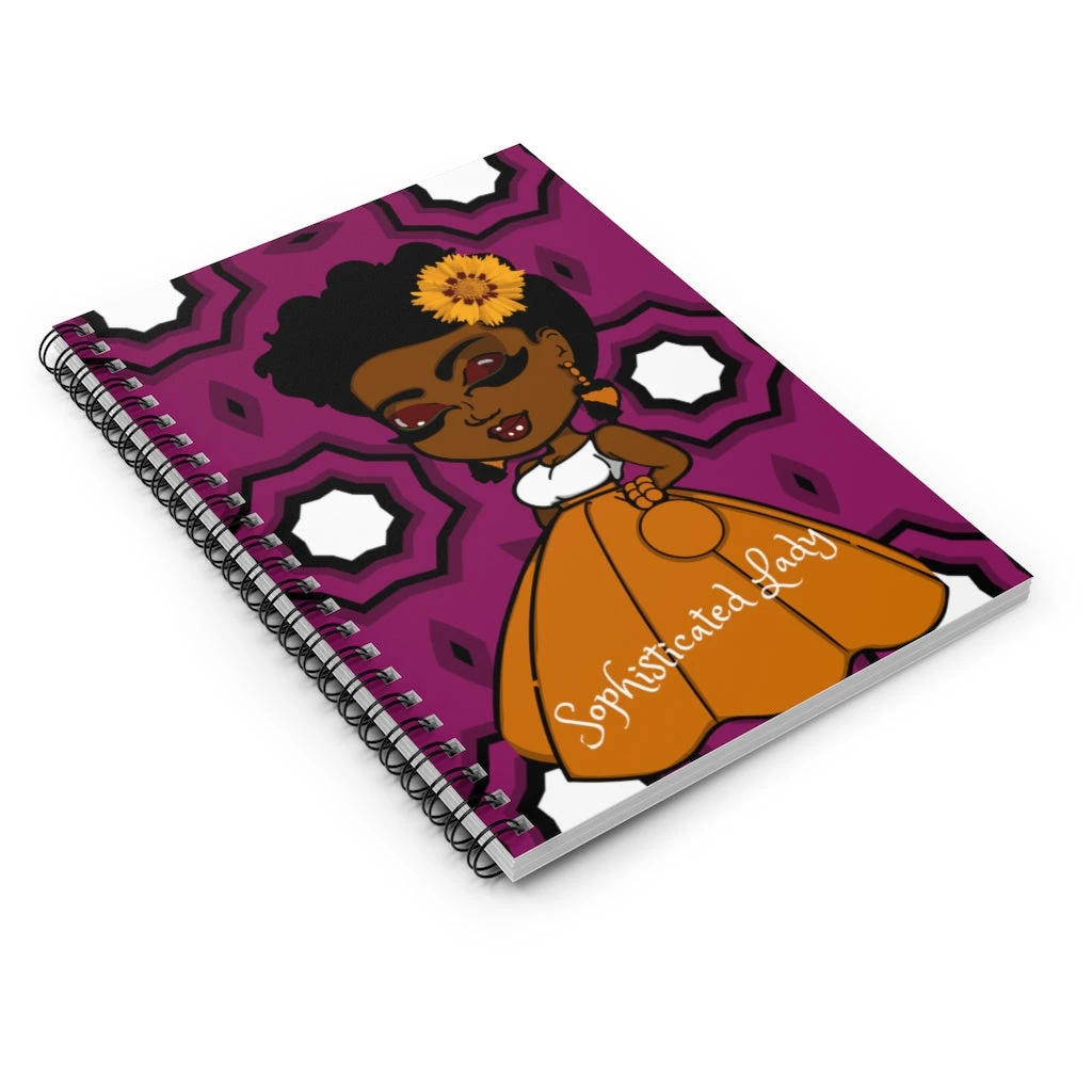 Spiral Notebook - Ruled Line -Sophisticated Lady