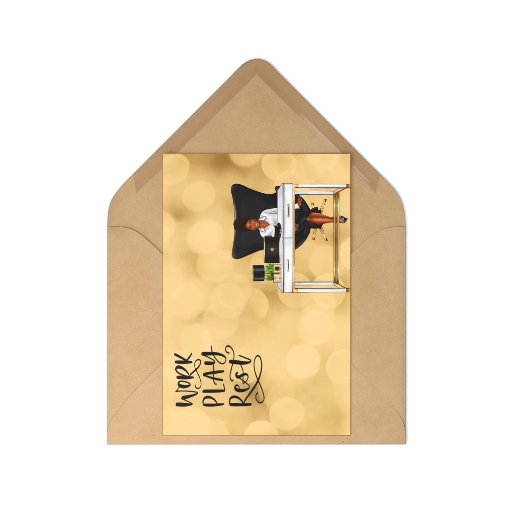 Postcards (7 pcs) - Work Play Rest