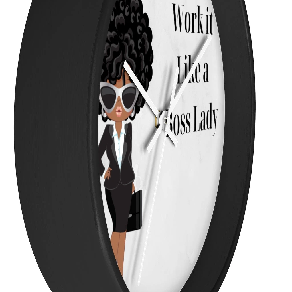 Wall clock - Work It Like A Boss Lady