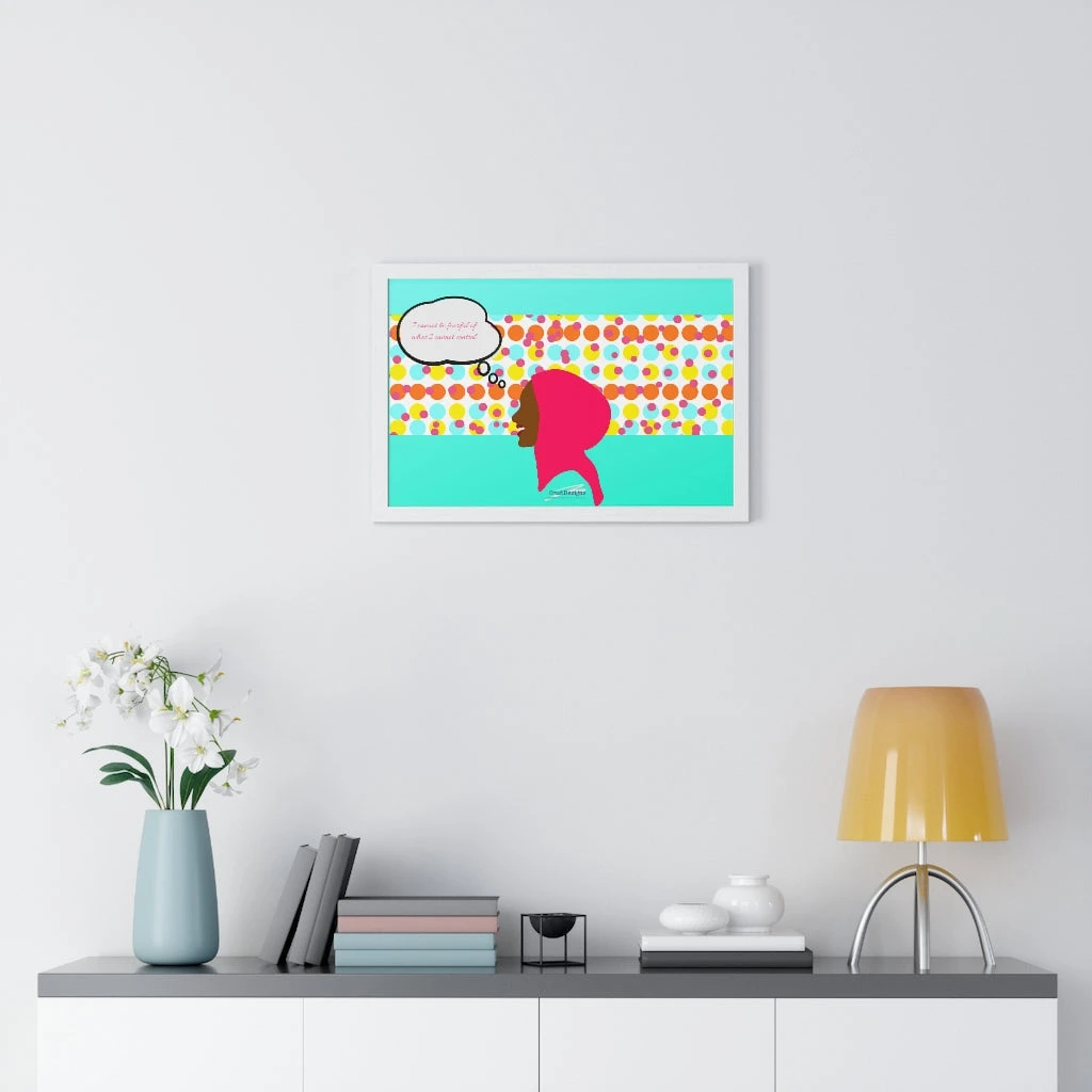 Premium Framed Horizontal Poster - I Cannot Be Fearful