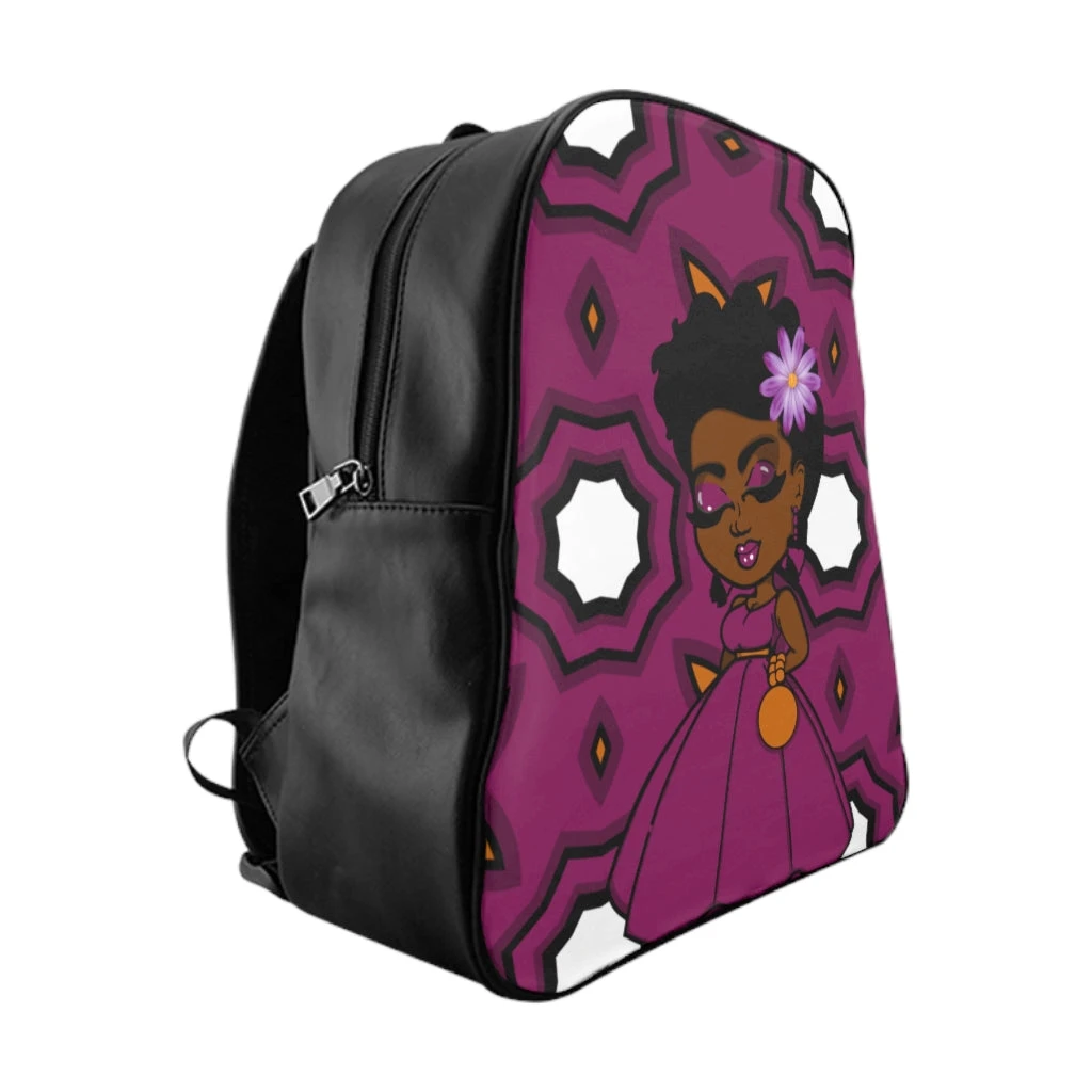 School Backpack -Sophisticated Lady - Purple