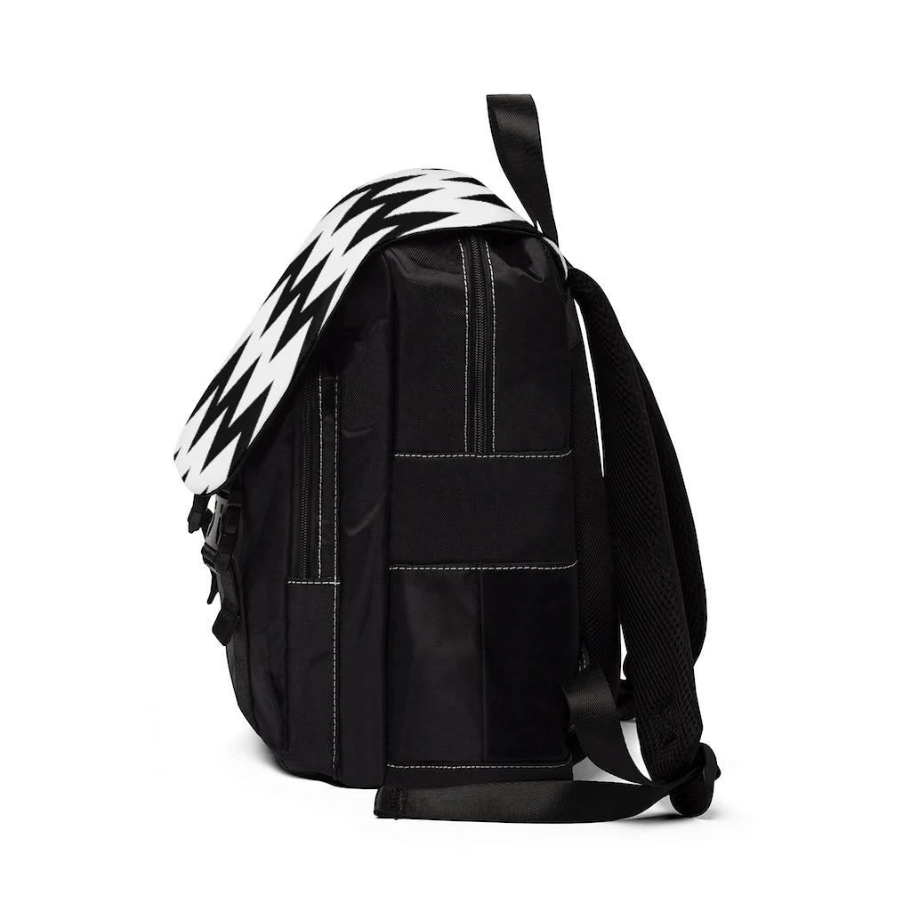 Unisex Casual Shoulder Backpack - Ziggy Zag