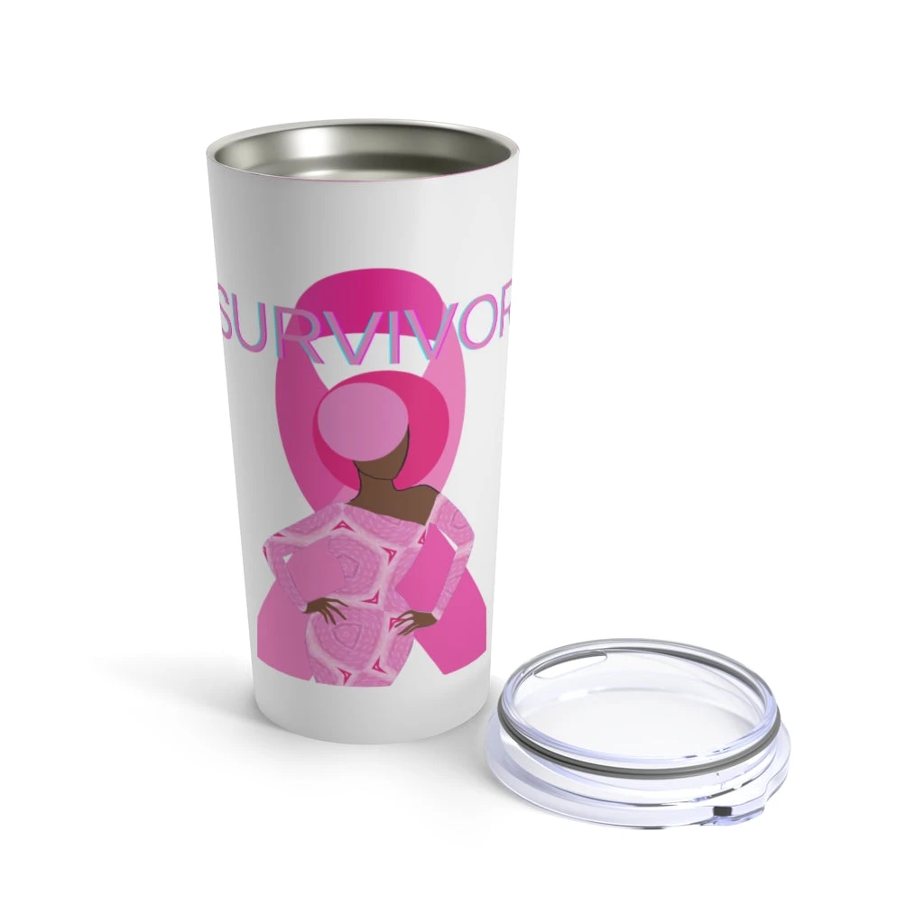 Tumbler 20oz - Breast Cancer Survivor