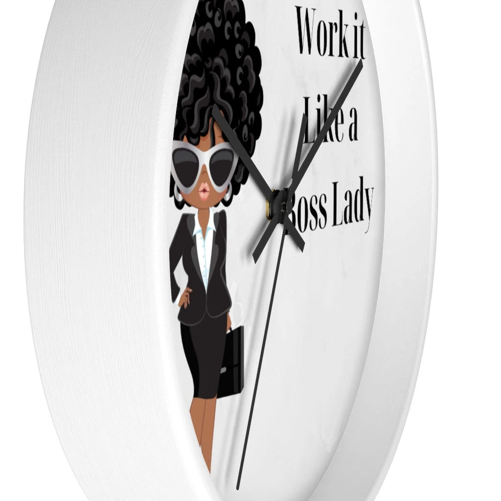 Wall clock - Work It Like A Boss Lady