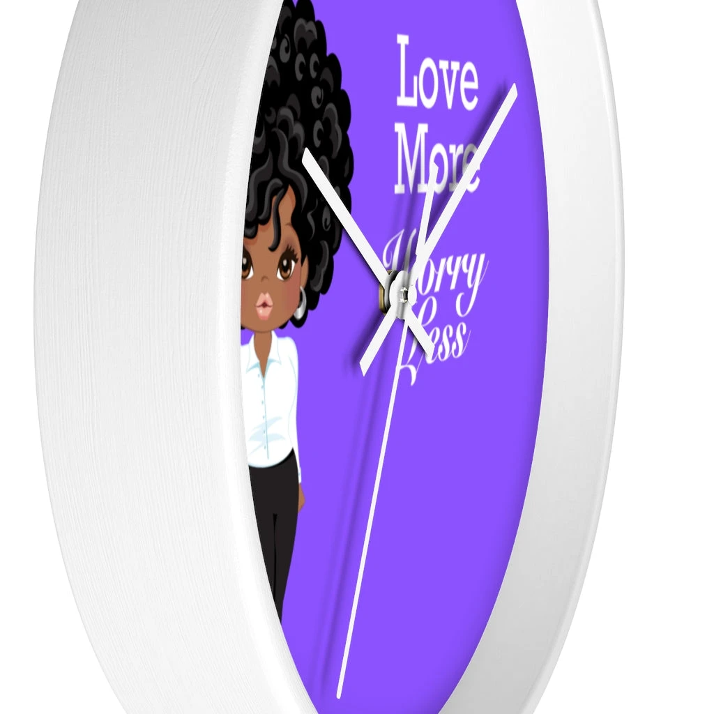 Wall clock - Love More Worry Less