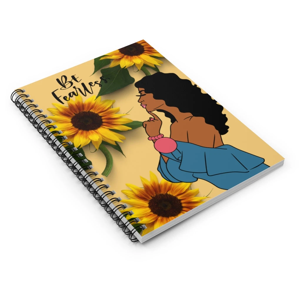 Spiral Notebook - Ruled Line - Be Fearless