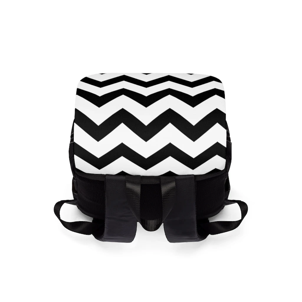Unisex Casual Shoulder Backpack - Ziggy Zag