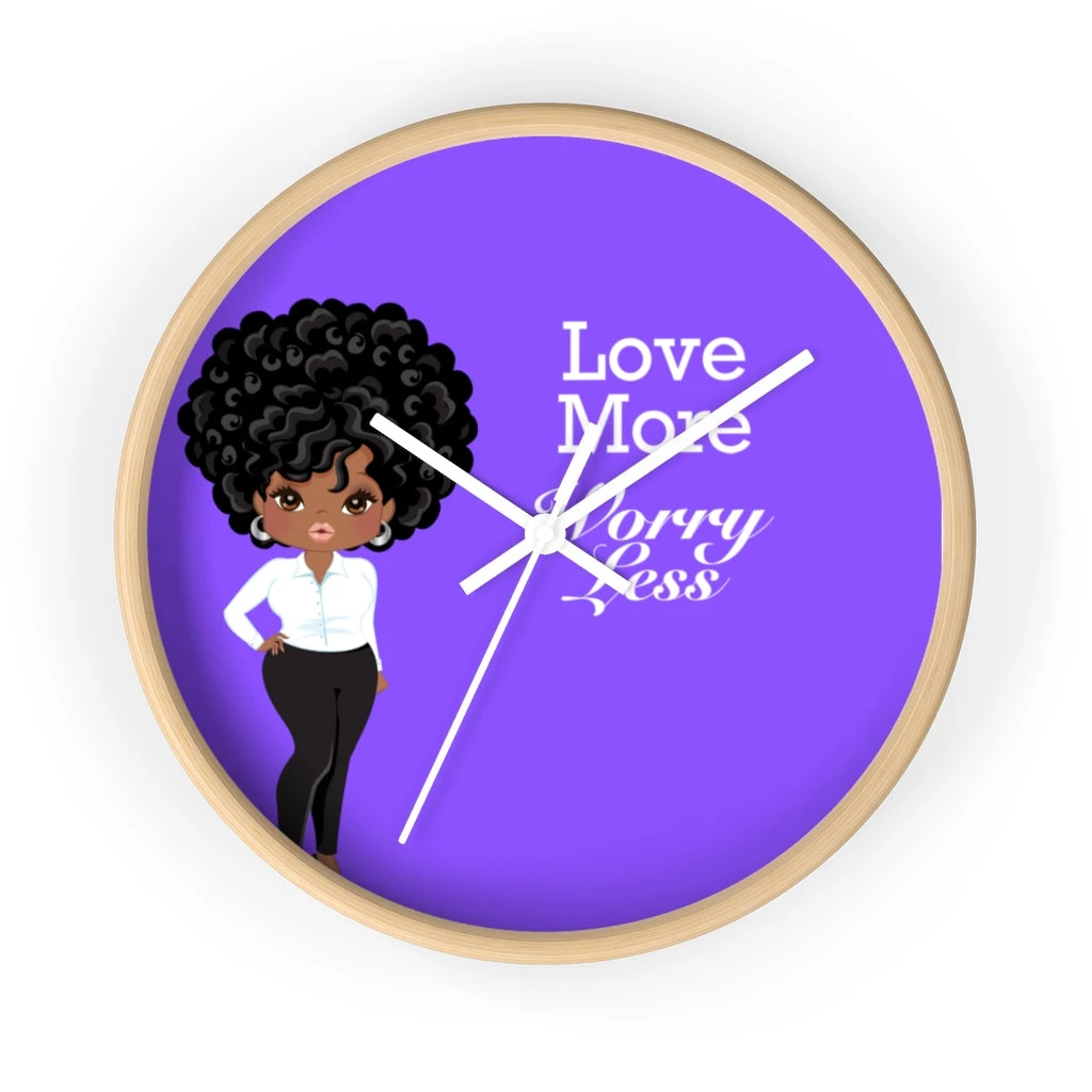 Wall clock - Love More Worry Less