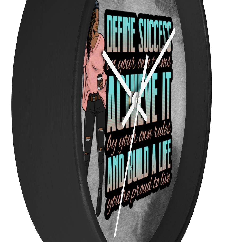 Wall clock - Define Success Achieve It Build a Life