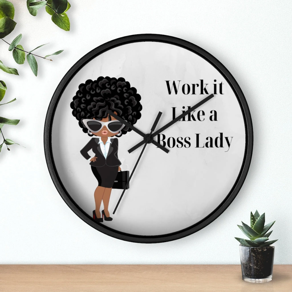 Wall clock - Work It Like A Boss Lady