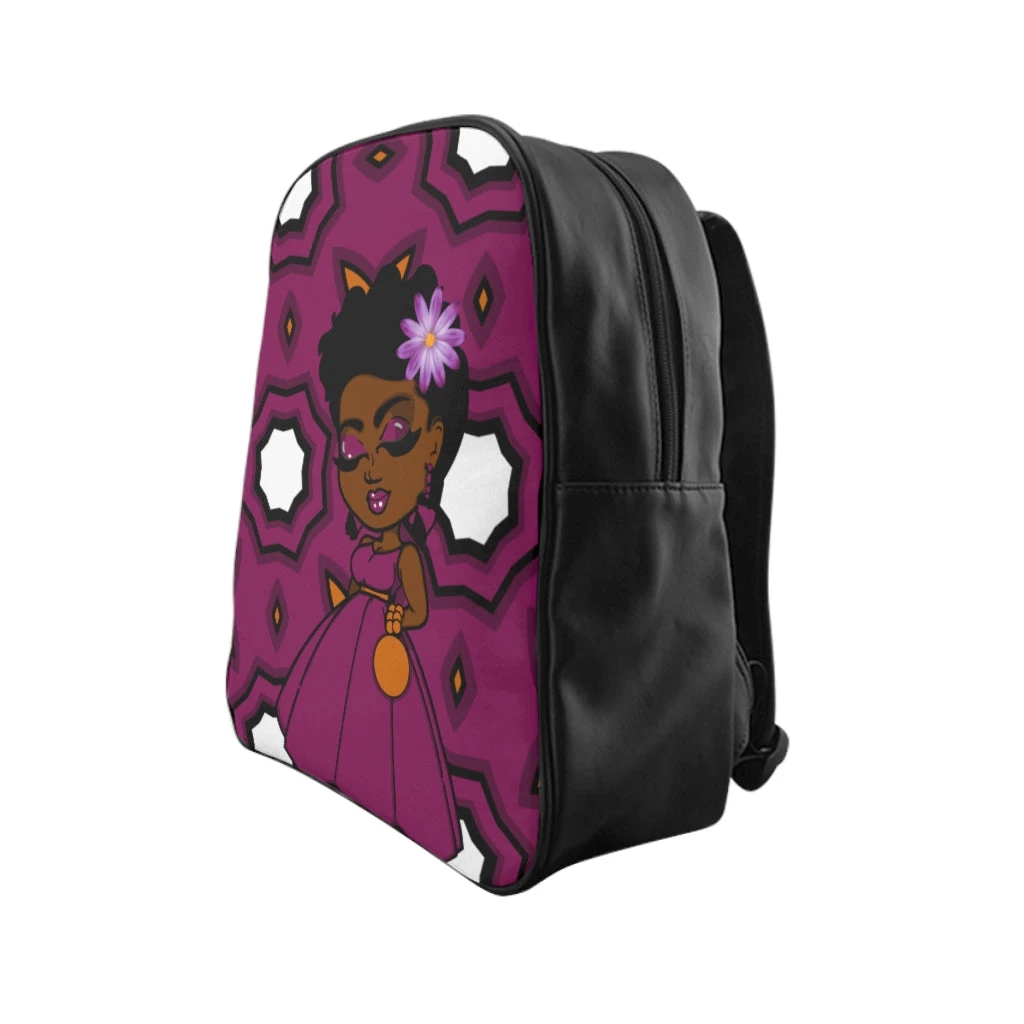 School Backpack -Sophisticated Lady - Purple