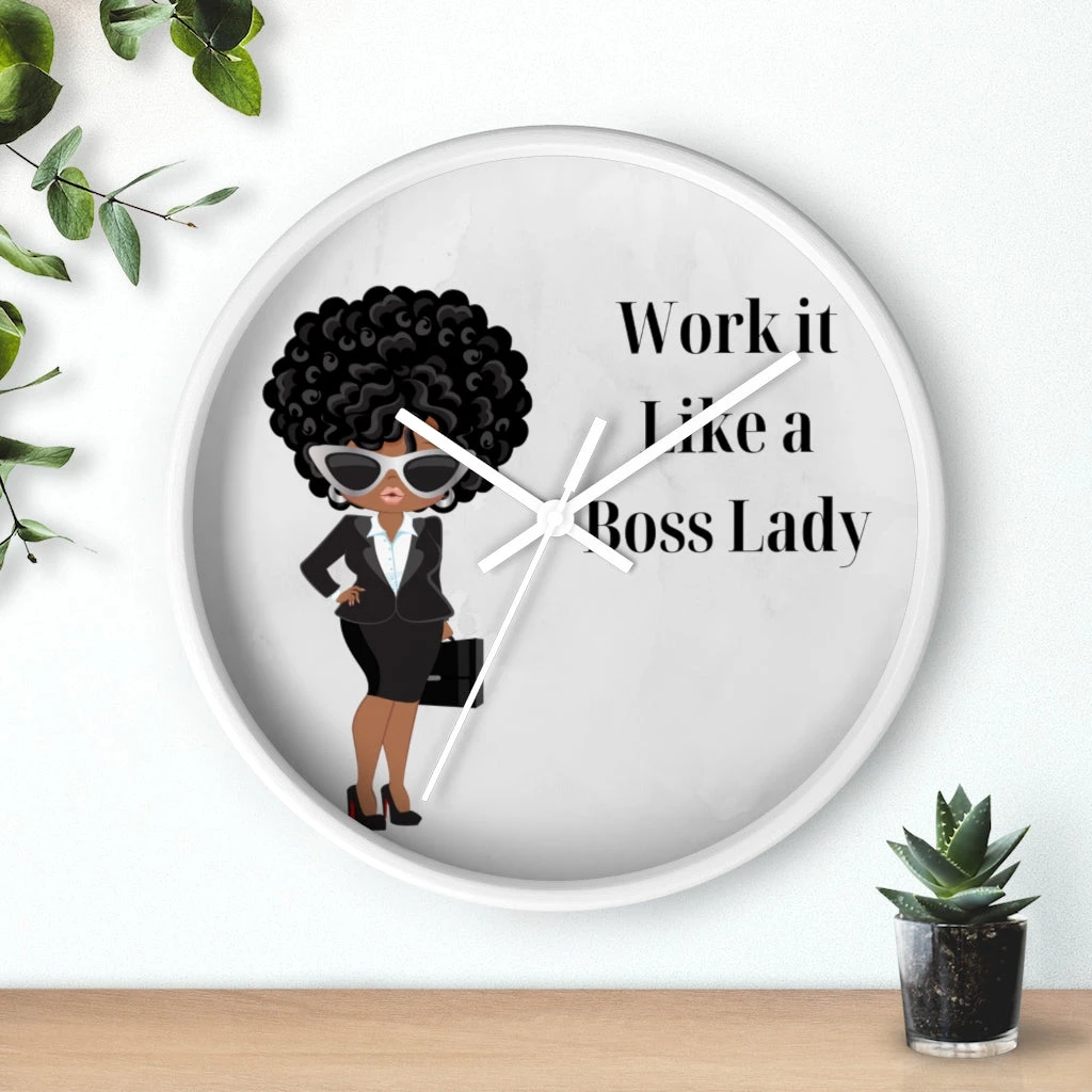 Wall clock - Work It Like A Boss Lady