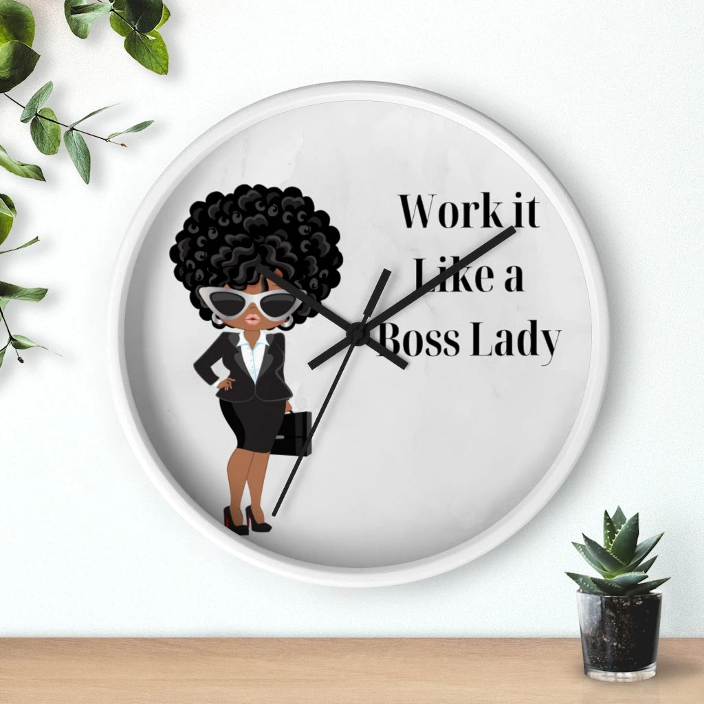 Wall clock - Work It Like A Boss Lady